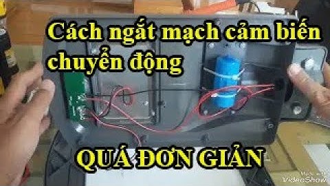 cách tắt cảm biến chuyển động trên đèn năng lượng mặt trời. Ai cũng làm được