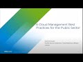 6 Cloud Management Best Practices for the Public Sector