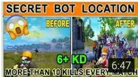 Secret bot location in erangel 2.0|  4 to 8 kills every match |maintain 4to6kd| Institution gaming|