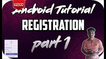 Android Tutorial for Beginners Registration And Login (With UI ) - PART 1