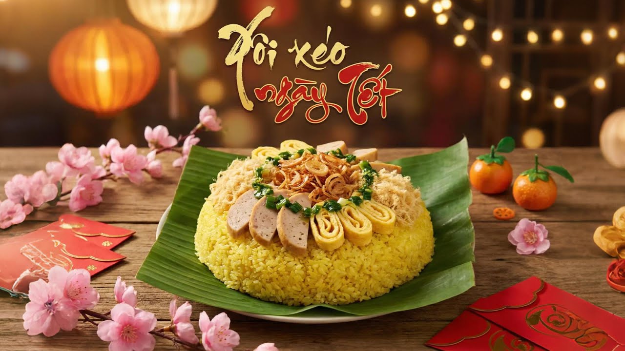 [Tết 2026] Cách nấu XÔI XÉO vàng óng, dẻo thơm thay thế xôi trắng truyền thống.