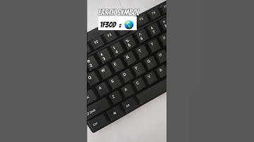 Typing trick !! shortcut code ( 1F30D )_Earth Symbol | #asmr #keyboard #asmrkeyboard #computer