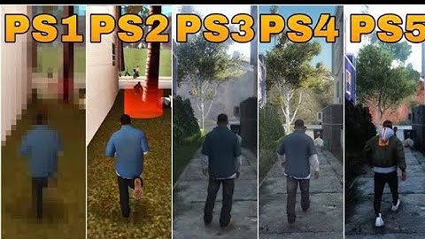 GTA V graphic comparison in PS1, PS2, PS3, PS4, PS5