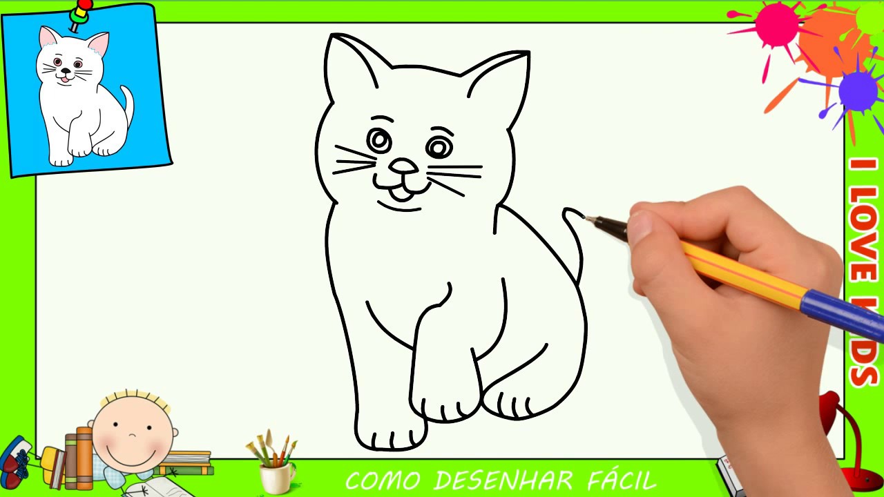 Como desenhar um gato!!! 🐈🐈 