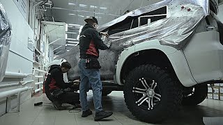видео: Оклейка Land Cruiser Prado с расширениями в пленку. ч.1 картинка: Оклейка Land Cruiser Prado с расширениями в пленку. ч.1