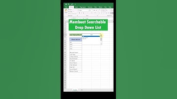 Membuat Searchable Drop Down List | Excel 2019 | #shorts