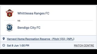 NPL Boys U16 Whittlesea United FC vs Bendigo City FC