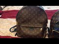 Comparison of Louis Vuitton Palm Springs Backpack MM and PM