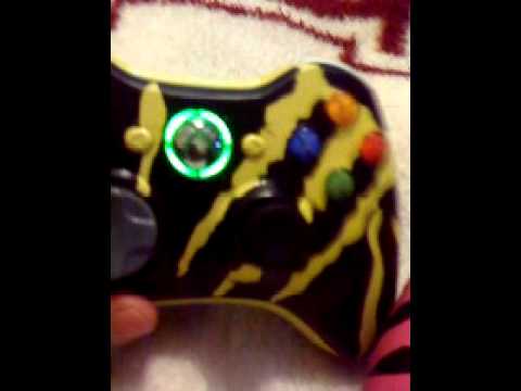 Monster logo xbox 360 controller