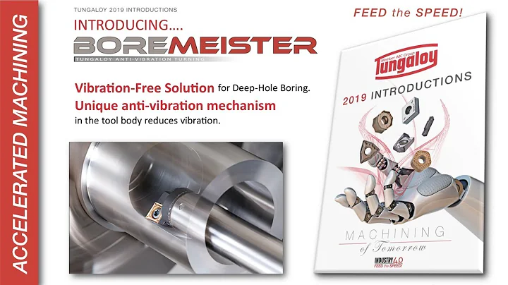 Tungaloy 2019 Introductions - BoreMeister Vibration-Free Solution for Deep-Hole Boring