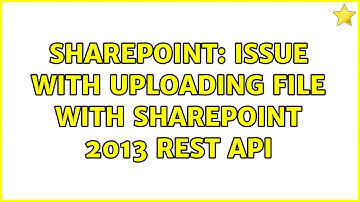 Sharepoint: Issue with uploading file with SharePoint 2013 REST API