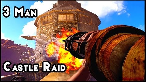 Rust💰Best 3 Man Raid On An Official Server💥Castle Base Take Over🚀