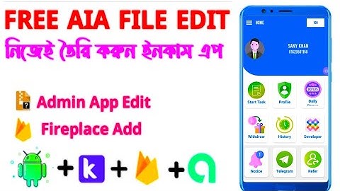 Kodular New AIA File ll Earning Apps Free AIA File