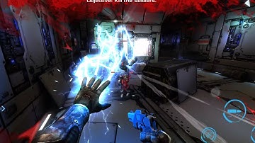 Dead Effect 2 Chapter 2 || Saved in Freezer, Killing Acid spitting Zombie & mutated Dog with Pistol