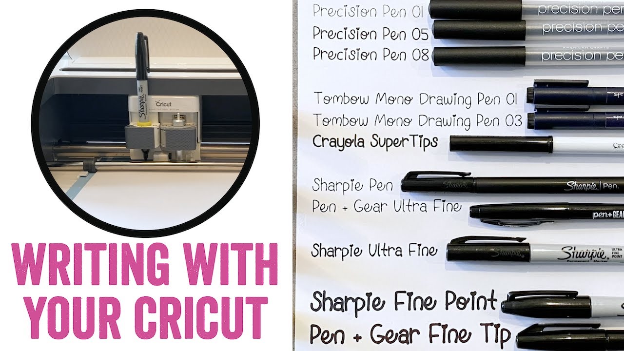 How to Draw & Write with Any Pen Using Your Cricut- Sharpie, Tombow,  Crayola, and More!