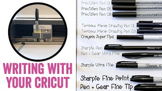 How to Draw & Write with Any Pen Using Your Cricut- Sharpie, Tombow, Crayola, and More!