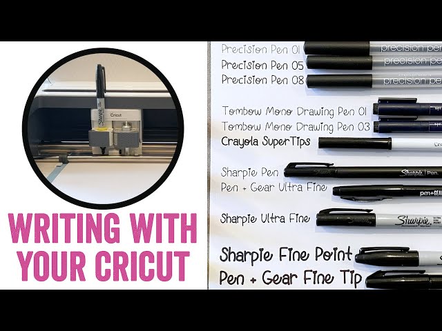 How to Draw & Write with Any Pen Using Your Cricut- Sharpie, Tombow,  Crayola, and More! 