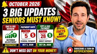 🚨 3 Major October 2026 Payments for Canadian Seniors — CPP, OAS & New Benefit Changes