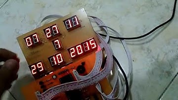 Đồng hồ lịch vạn niên sử dụng PIC16F877A thời gian thực DS1307 LED 7 đoạn LDNam