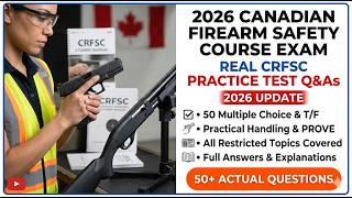 2026 Canadian Firearm Safety Course Exam Real CRFSC Practice Test Questions & Answers
