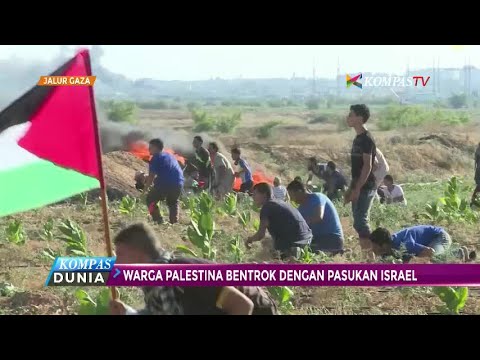 Palestina Bersitegang dengan Tentara Israel di jalur Gaza