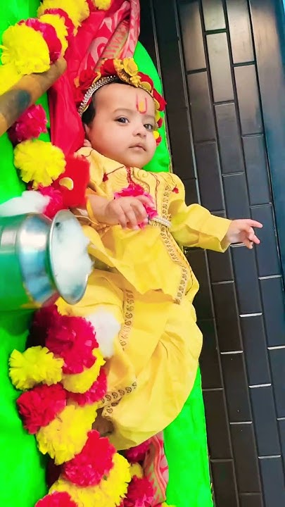 Little Krishna 🙏♥️#viral #trendingshorts #krishnastatus #janmashtami # ...