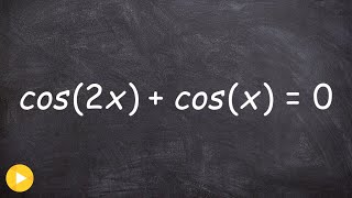 Solve Trigonometric Equation Double Angle Formula