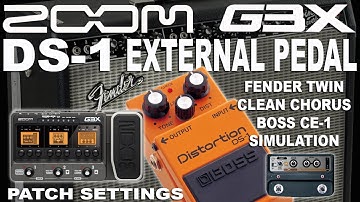 Recording DS-1 DISTORTION directly on pc using the ZOOM G3 as USB Interface