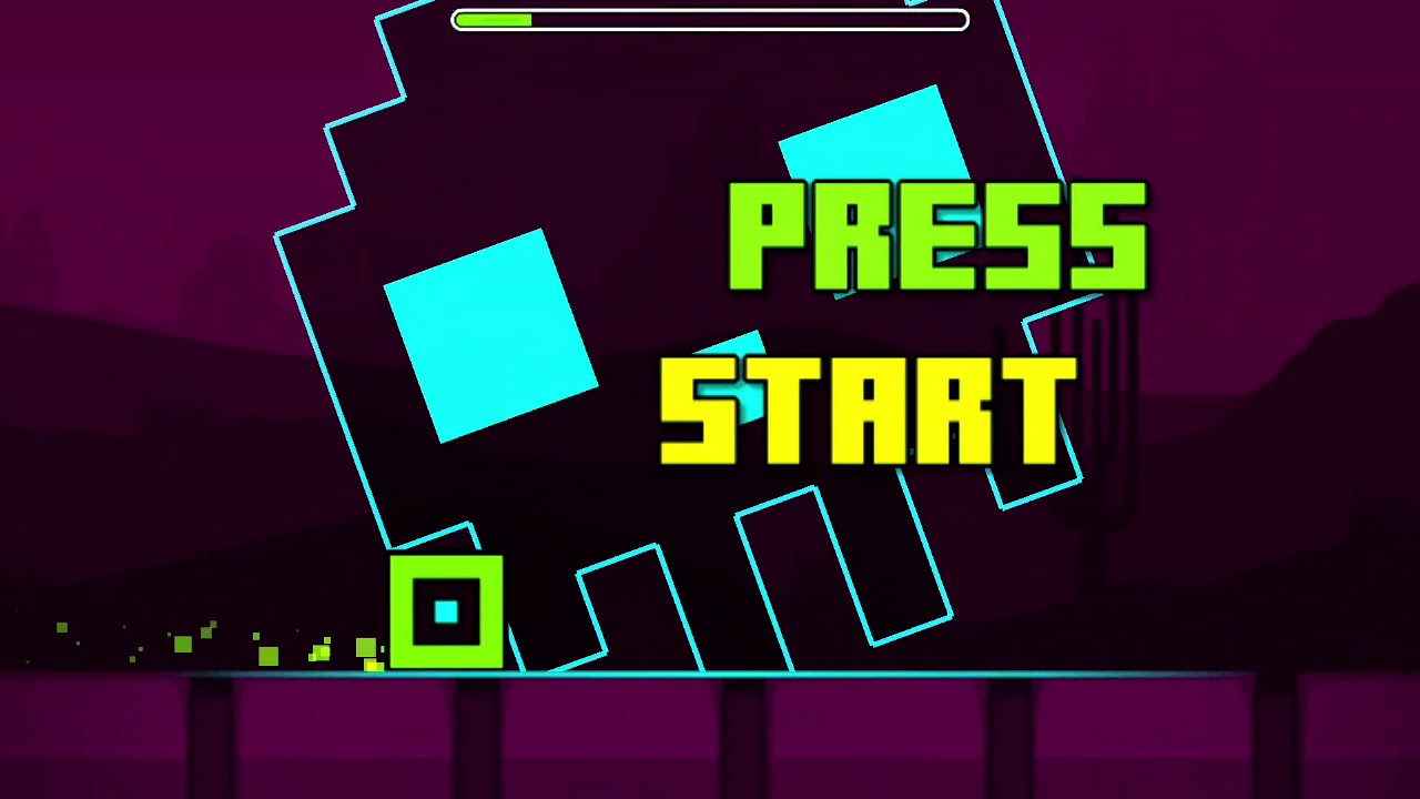 Включи geometry dash press start