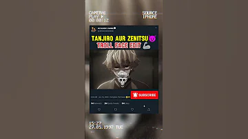 Tanjiro Aur Zenitsu Troll Face Edit 4ksagorxanime Demonslayer Tanjiro Shorts Zenitsu Anime 