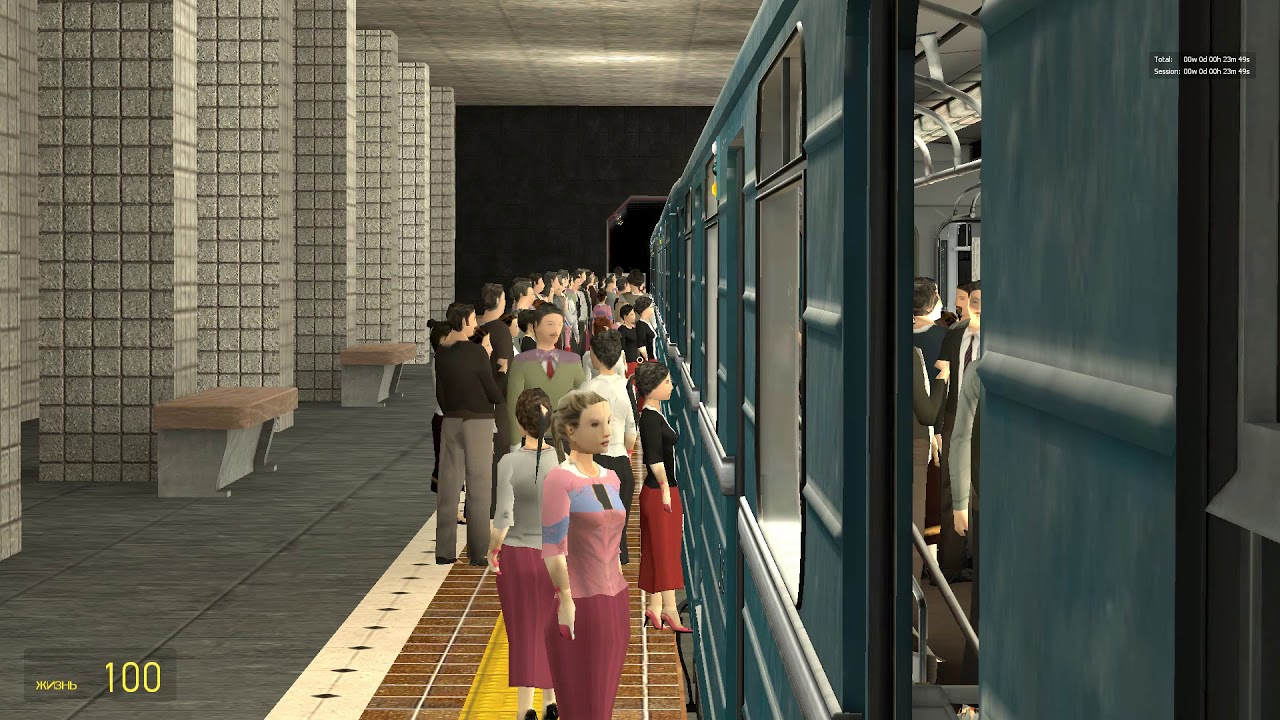 метрострой №1 поездка на номерном по карте gm_jar_pll