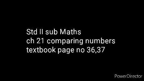 Std II sub Maths ch 21 comparing numbers textbook page no 36