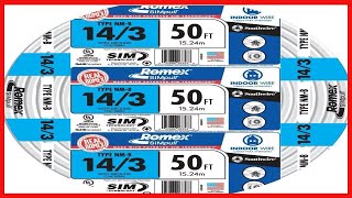 Great product -  Southwire 63946822 50' 14/3 with ground Romex brand SIMpull residential indoor elec
