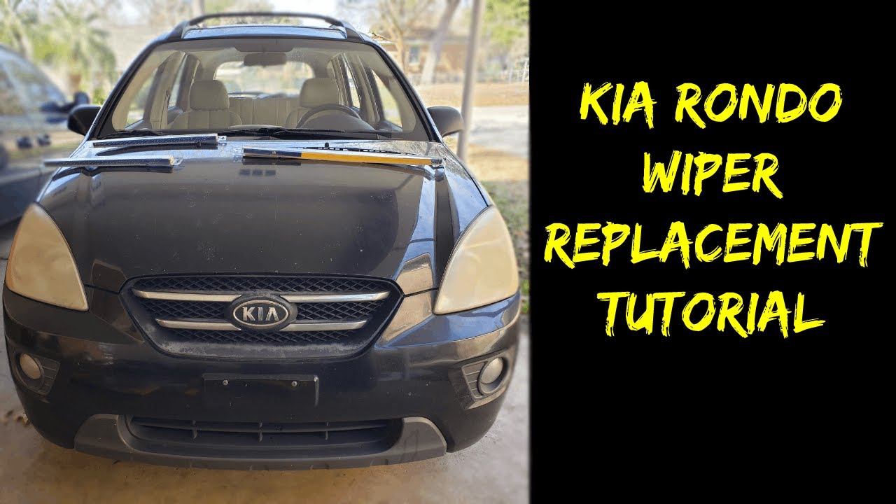 EASY Kia Rondo Windshield Wiper Replacement All three wipers YouTube