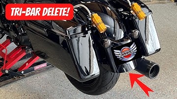 HOW TO REMOVE THE TRI-BAR ON A HARLEY-DAVIDSON TOURING BIKE! *EASY*