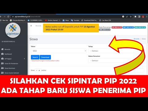 CEK PIP 2022 DI SIPINTAR, ADA TAHAP BARU UNTUK SISWA PENERIMA PIP