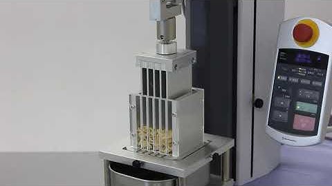 Evaluation of Cereal by Compression Shear Test  - Kramer shear cell