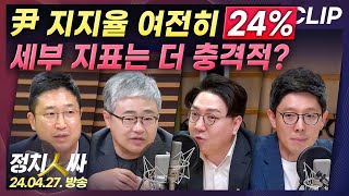 [정치인싸] 尹 지지율 여전히 '24%'.. 세부 지표는 더 충격적?｜尹 변했다? 