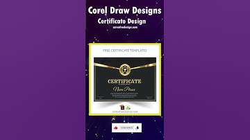 Certificate Design Cdr File Download - Corel Draw Designs #Shorts #shortvideo #youtubeshort