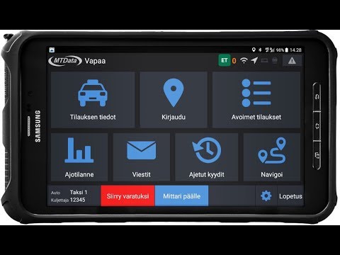 Taksi Helsinki MTData - Ajotilanne