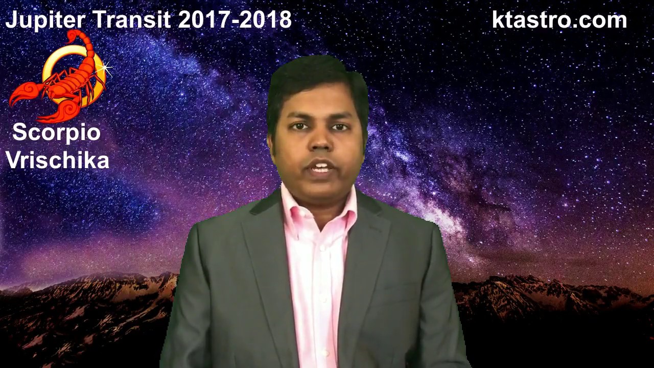 Jupiter Transit 2017 - 2018 for Scorpio Vrischika Rasi (Guru Peyarchi / Gochar)
