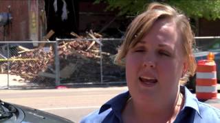 Demolition stalled on collapsed downtown building