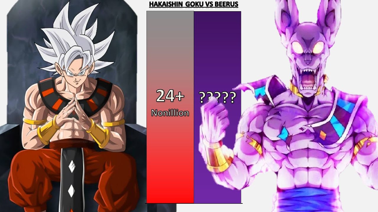 Goku God Of Destruction VS Beerus POWER LEVELS - Dragon Ball/Dragon Ball Z/Dragon Ball Super/UV