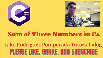 Sum of Three Numbers in C#