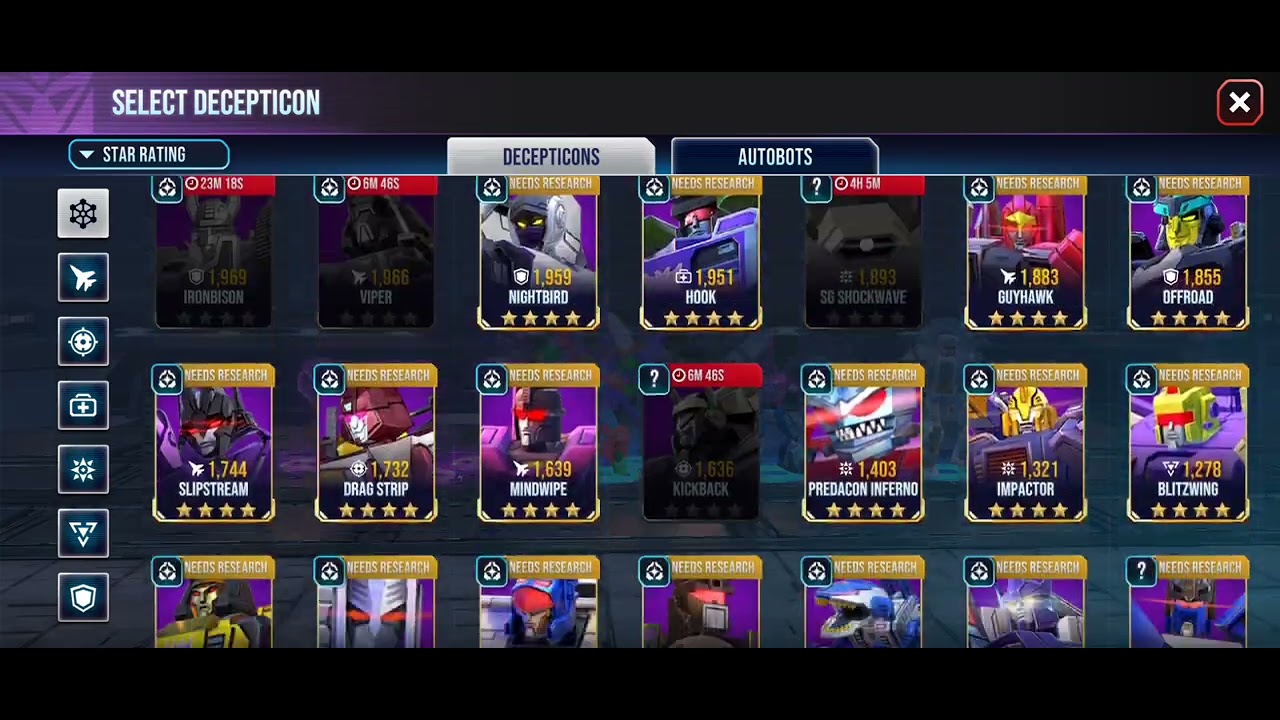 Transformers Earth Wars Weekly TTT Upgrades 3 + some ideias on G1