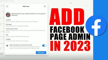 How to add admin on facebook page 2023 | Facebook page access request