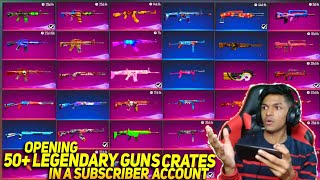 I Opened 50 Legendary Gun Crates And I Wasteded My 20,000 Diamond New World Records Garena Free Fire