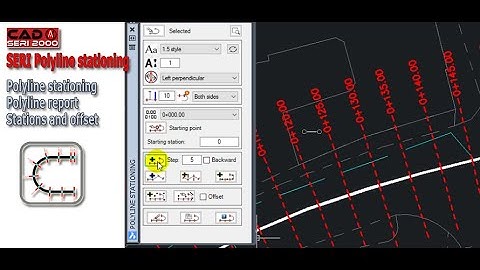 BricsCAD stationing polyline