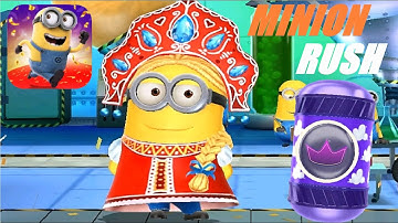 Minion Rush TZAREVNA Rare minion Costume festival prize pod fullscreen android gameplay walkthrough