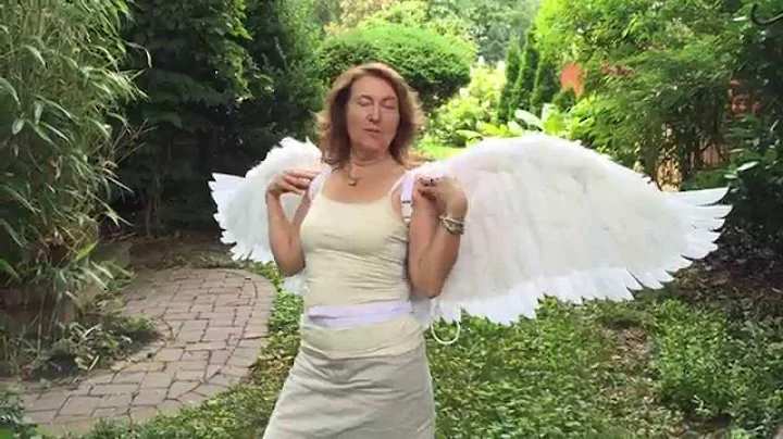 Six Foot Articulating Feather Angel Wings Demonstr...